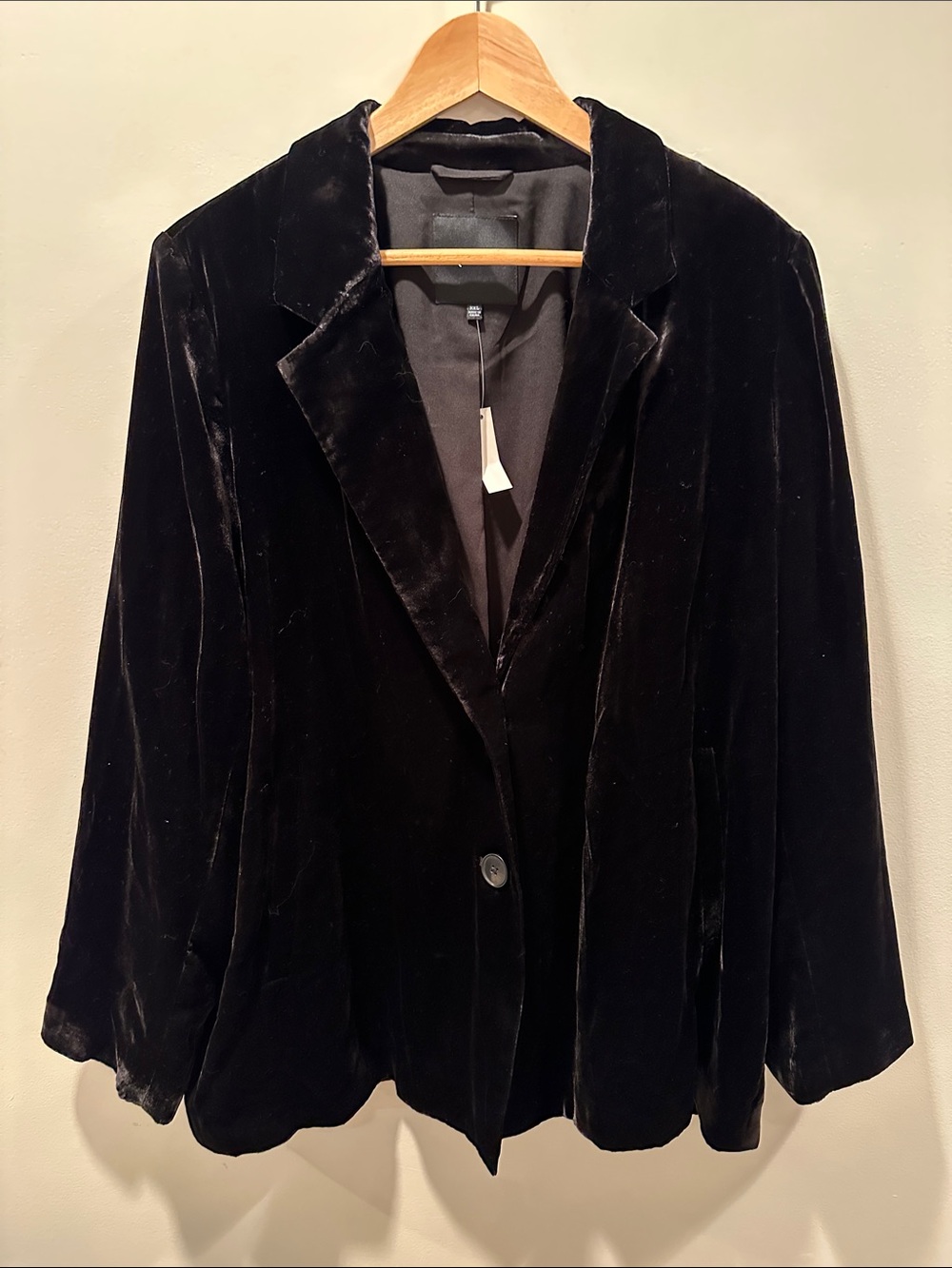 Madewell Classic Black Velvet Women's Blazer